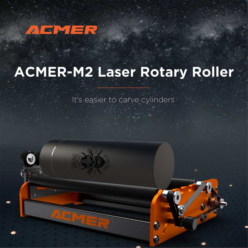 Acmer M2 লেজার গ্রাভার রোটারি রোলার Y অক্ষ রোটারি 360 ডিগ্রী রোলার লেজার গ্রাভার